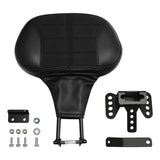C.C. RIDER Rider Backrest 2 Up Seat Driver Backrest Pad Alcantara Leather For Harley Touring CVO Street Glide Road Glide Electra Glide Road King, 1988-2025