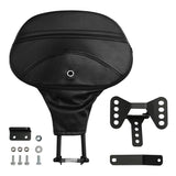 C.C. RIDER Rider Backrest 2 Up Seat Driver Backrest Pad Alcantara Leather For Harley Touring CVO Street Glide Road Glide Electra Glide Road King, 1988-2025