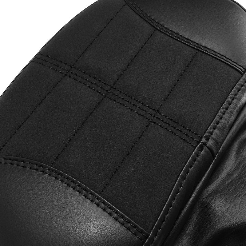C.C. RIDER Rider Backrest 2 Up Seat Driver Backrest Pad Alcantara Leather For Harley Touring CVO Street Glide Road Glide Electra Glide Road King, 1988-2025