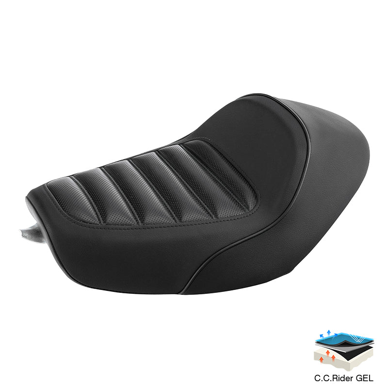 Gel Seat C.C. RIDER Harley Sportster Seat Cafe Racer Seat Chopper Seat Bobber Seat For Sportster Iron 883 Iron1200 XL883 XL1200, 2010-2023