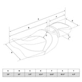 Gel Seat C.C. RIDER Touring Seat Two Piece 2 Up Seat Low Profile Driver Passenger Seat Bullet For Road Glide Street Glide Road King, 2009-2023