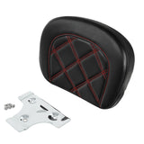 C.C. RIDER Touring Seat Driver Passenger Seat 2 Up Seat Red Double Lattice Stitch For FL Touring Road King Electra Glide Road Glide, 2009-2024