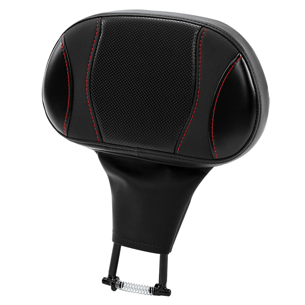 C.C. RIDER Rider Backrest 2 Up Seat Driver Backrest Pad For Harley Touring CVO Street Glide Road Glide Electra Glide Road King, 1988-2025