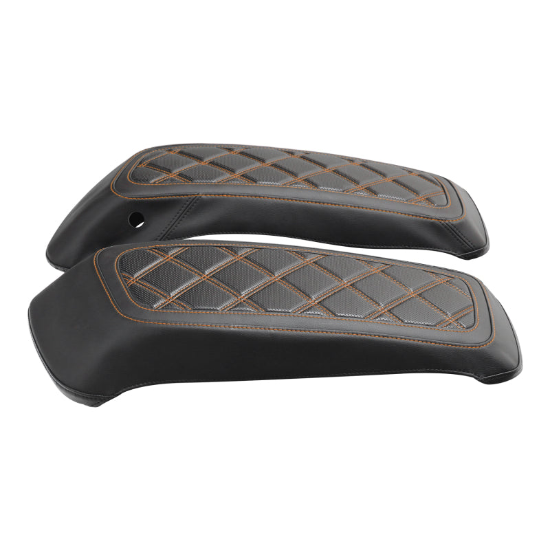 C.C. RIDER Saddlebag Lid Covers Lattice Stitching Protect Saddlebags F CCRiderseats