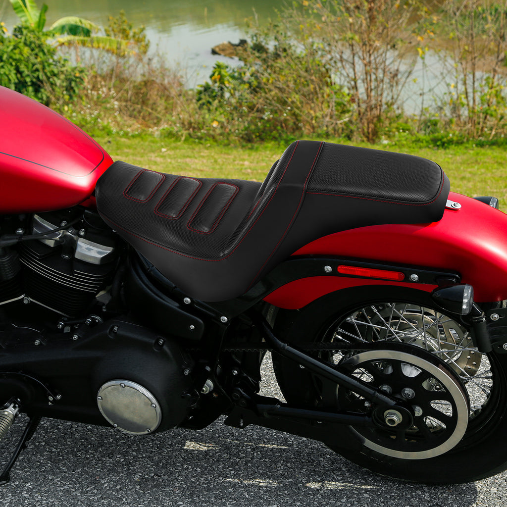 C.C. RIDER Softail Step Up Seat 2 up Seat For Softail Standard Street Bob FXBB Standard FXST, 2018-2025