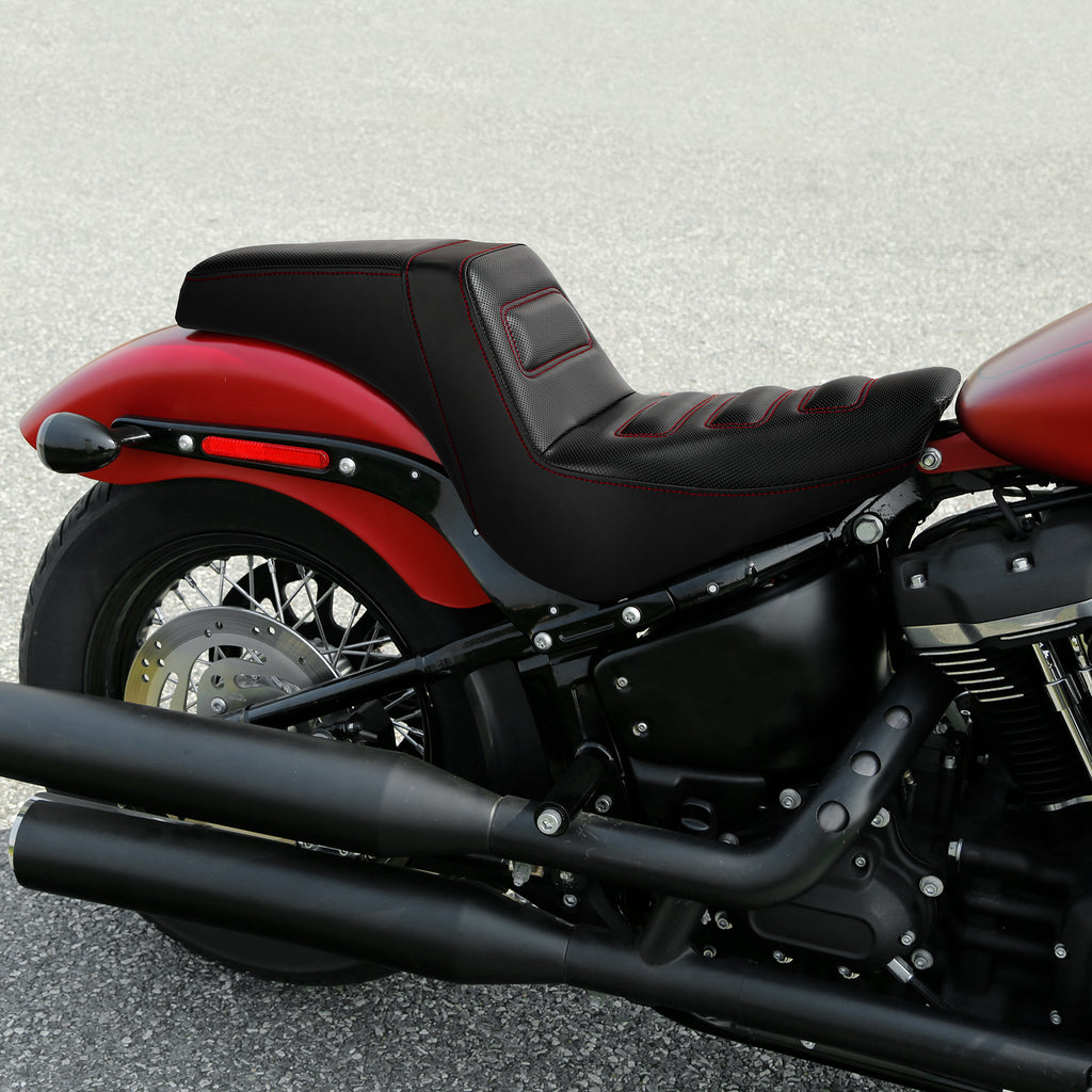 C.C. RIDER Softail Step Up Seat 2 up Seat For Softail Standard Street Bob FXBB Standard FXST, 2018-2025