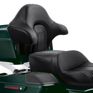 C.C. RIDER King Passenger Backrest King Touring Pack Trunk Backrest For Touring Road Glide Electra Glide Street Glide Road King, 2014-2025