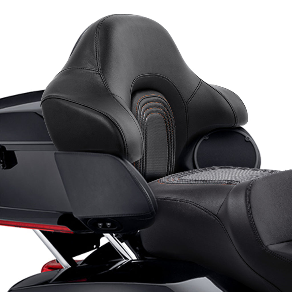 C.C. RIDER King Passenger Backrest King Touring Pack Trunk Backrest For Touring Road Glide Electra Glide Street Glide Road King, 2014-2025