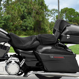 C.C. RIDER Razor Chopped Pack Trunk Backrest Passenger Backrest Pad For Harley Touring CVO Road Glide Street Glide Road King, 2014-2025