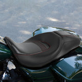 C.C. RIDER Touring Seat 2 up Seat Driver Passenger Seat Comfort Pro For Harley Touring Street Glide Road Glide Electra Glide, 2008-2024