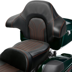 C.C. RIDER King Passenger Backrest King Touring Pack Trunk Backrest For Touring Road Glide Electra Glide Street Glide Road King, 2014-2025
