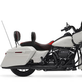C.C. RIDER Touring Seat Driver Passenger Seat With Backrest For Harley Touring Street Glide Road Glide Electra Glide, Black Red, 2008-2023