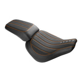 C.C.RIDER Softail Fat Boy Passenger And Driver Seat Deep Bucket Design Two Piece Seat For Harley Fatboy 114 FLFB FLFBS, 2018-2025