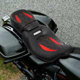 Gel Seat C.C. RIDER Touring Seat Low Profile Driver Passenger Seat For Road Glide Street Glide Road King, 2009-2023