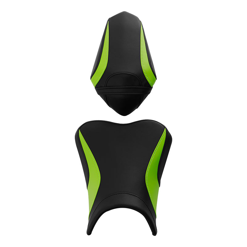 C.C. RIDER Ninja 400 Z400 Front And Rear Seat For Kawasaki Ninja400 Black Green, 2018-2024