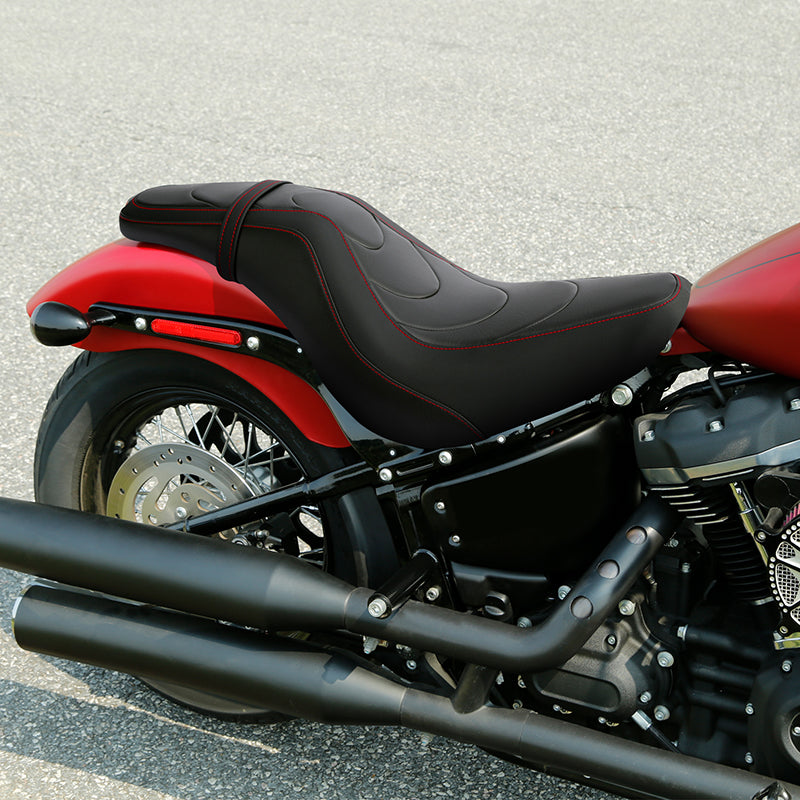 C.C. RIDER Softail Seat 2 Up Driver And Passenger Seat Chopper Seats Street Bob FXBB FLSL FLHC 2018-2024