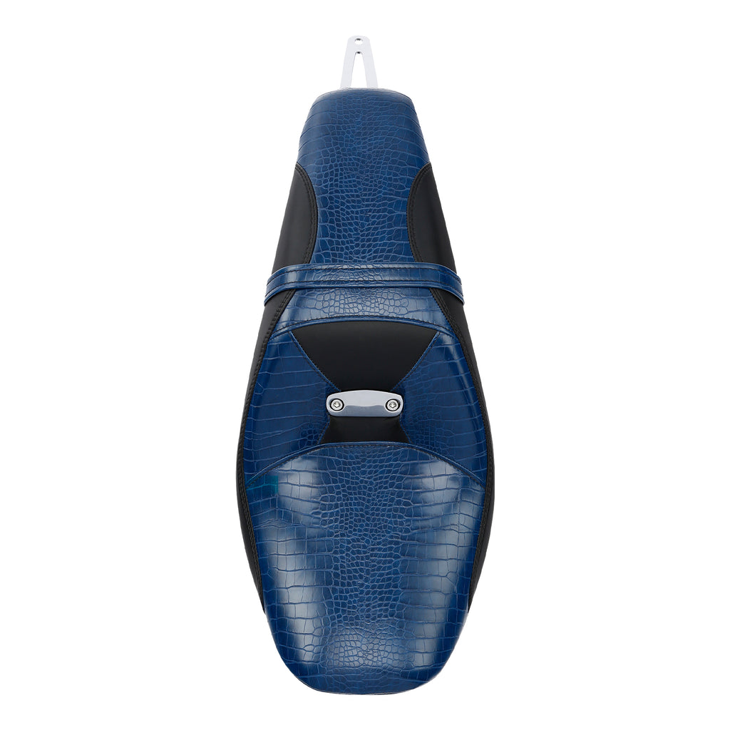 C.C. RIDER Driver Passenger Seat 2 Up Seat Custom Motorcycle Sport Seat Snake Print For Indian Scout Sixty 100th Aniversary Scout ABS, 2015-2024
