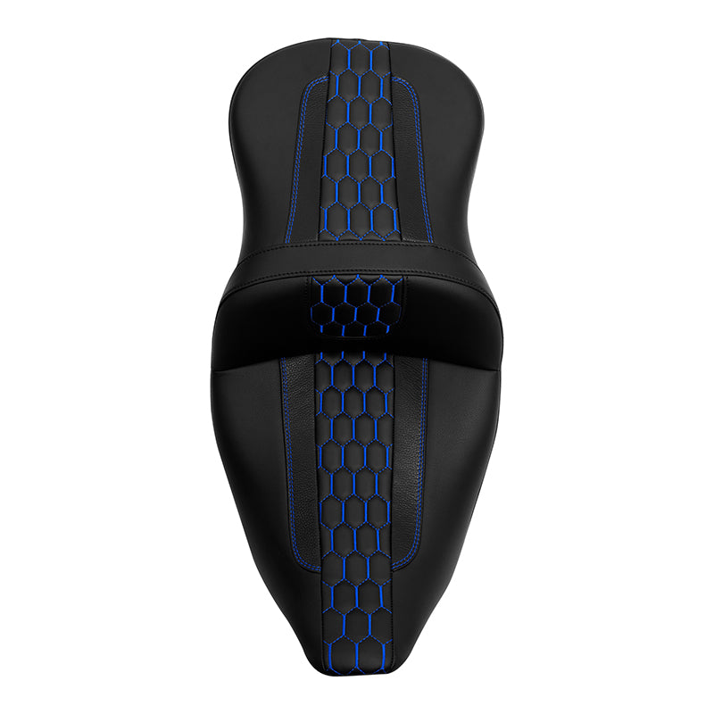 C.C. RIDER Touring Seat Driver Passenger Seat 2 Up Seat For FL Touring Road King Electra Glide Road Glide, 2009-2023