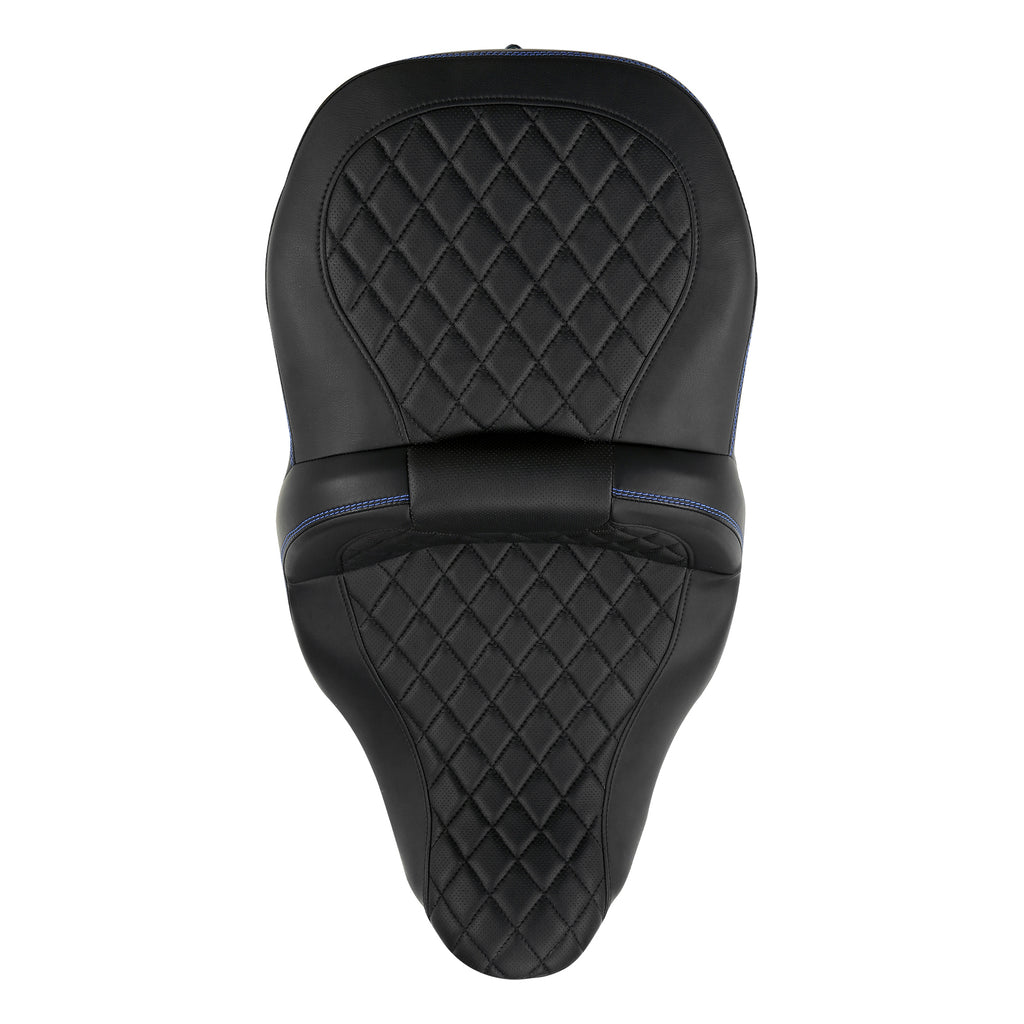 Gel Seat C.C. RIDER Touring Seat 2 Up Seat Driver Passenger Seat For Harley CVO Road Glide Electra Glide Street Glide Road King, 2009-2023