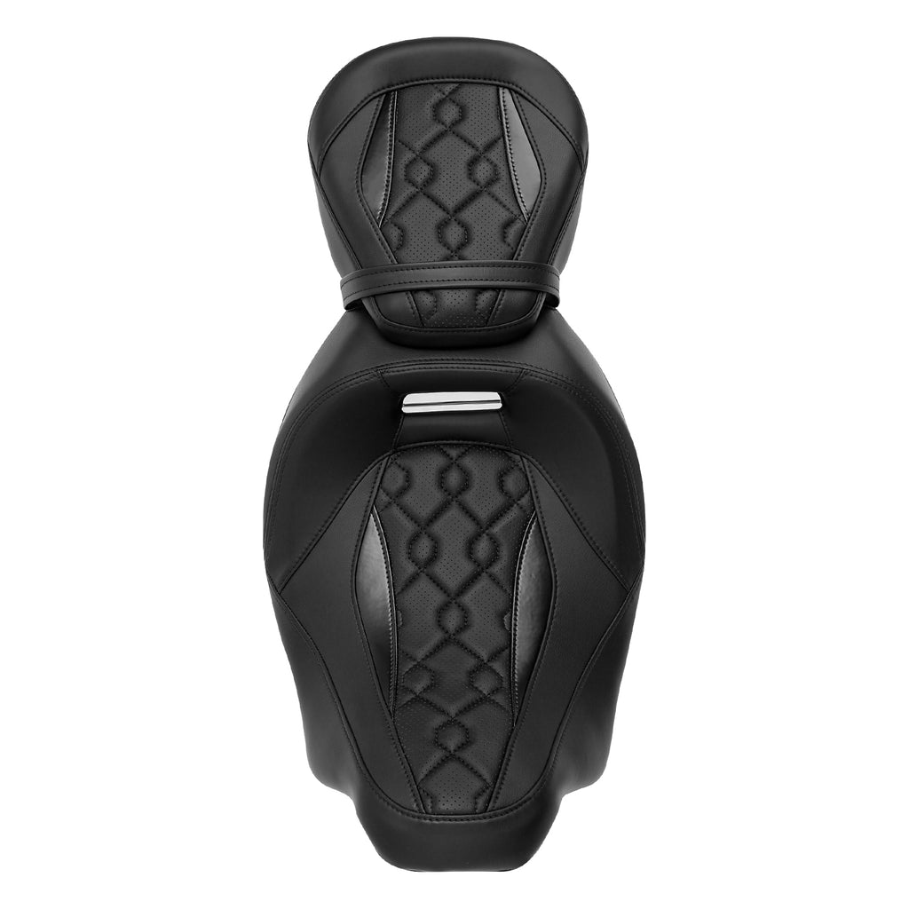 Gel Seat C.C. RIDER Touring Seat Low Profile Driver Passenger Seat For Road Glide Street Glide Road King, 2009-2023