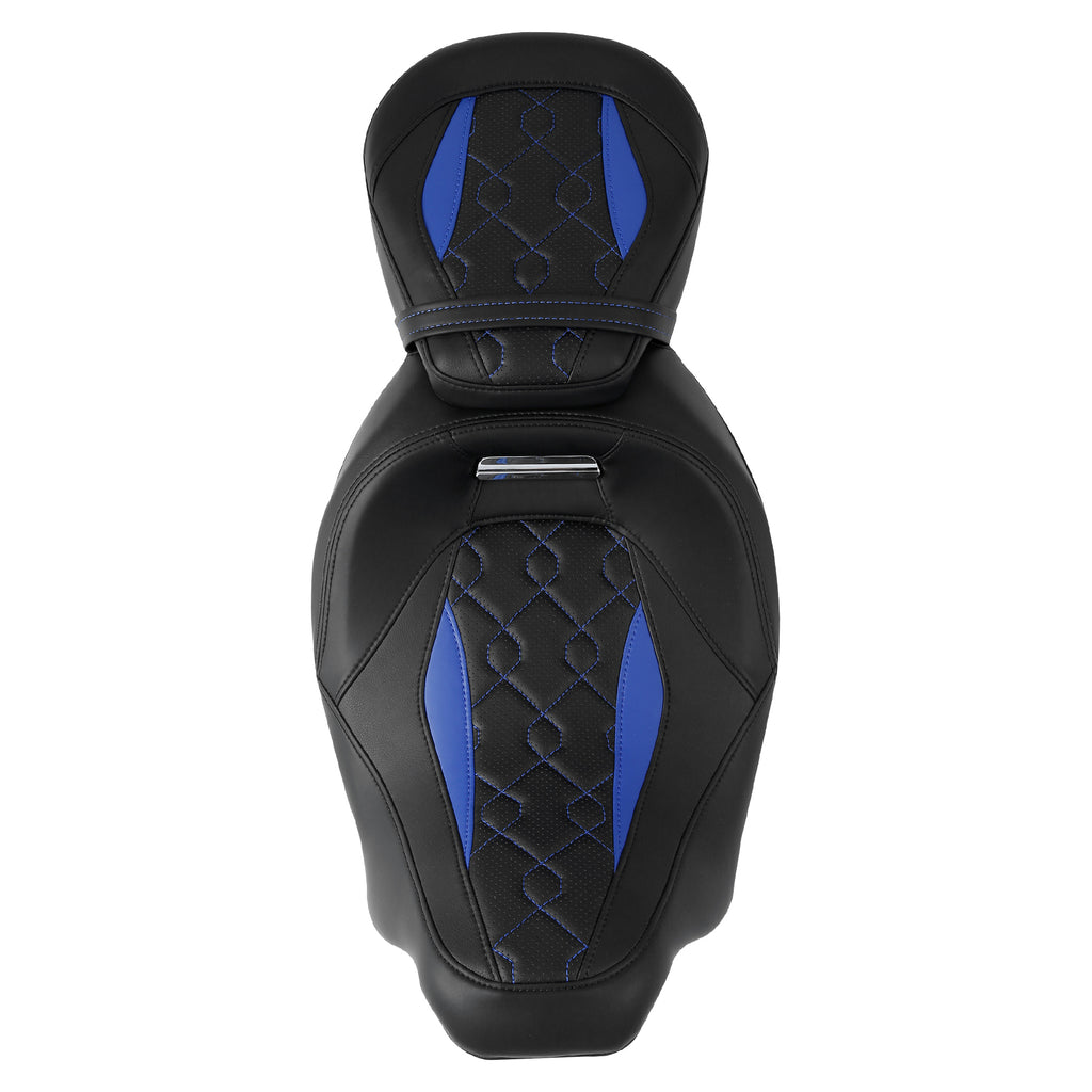 Gel Seat C.C. RIDER Touring Seat Low Profile Driver Passenger Seat For Road Glide Street Glide Road King, 2009-2023