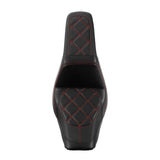 C.C. RIDER Softail Step Up Seat 2 Up Seat Diamond Stitching For Softail Street Bob FXBB Standard FXST Models 2018-2025