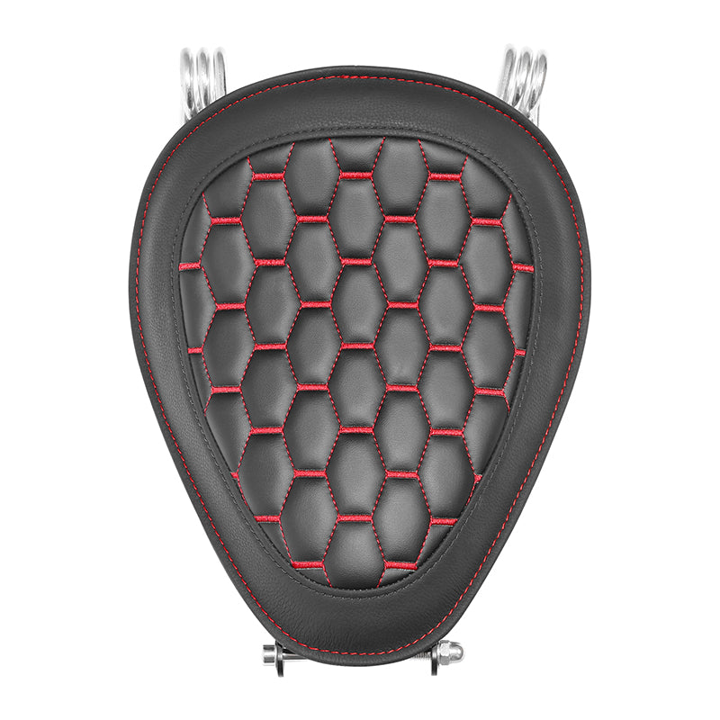 C.C.Rider Dyna Solo Spring Seat Chopper Style Motorcycle Seat Honeycomb For FXD / FXDWG Dyna Models Switchback Super Glide, 2007-2017