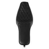 C.C. RIDER Dyna Step Up Seat 2 up Seat Black Lattice Stitching For Low Rider Fat Bob FXD/FXDWG, 2006-2017