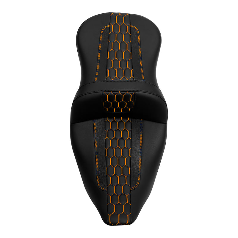 C.C. RIDER Touring Seat Driver Passenger Seat 2 Up Seat For FL Touring Road King Electra Glide Road Glide, 2009-2023