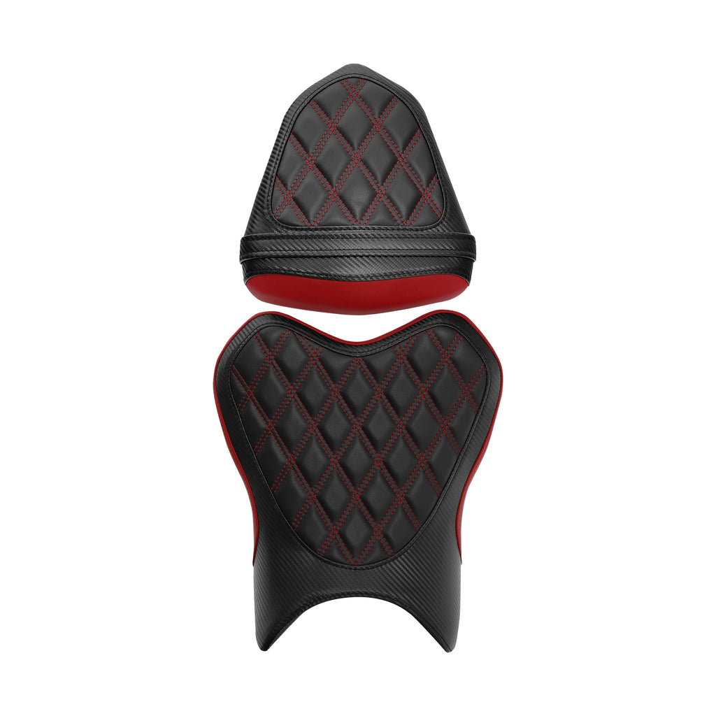 C.C. RIDER YZF R6  Front And Rear Seat Fit For YAMAHA R6 Lattice Stitch, 2006, 2007