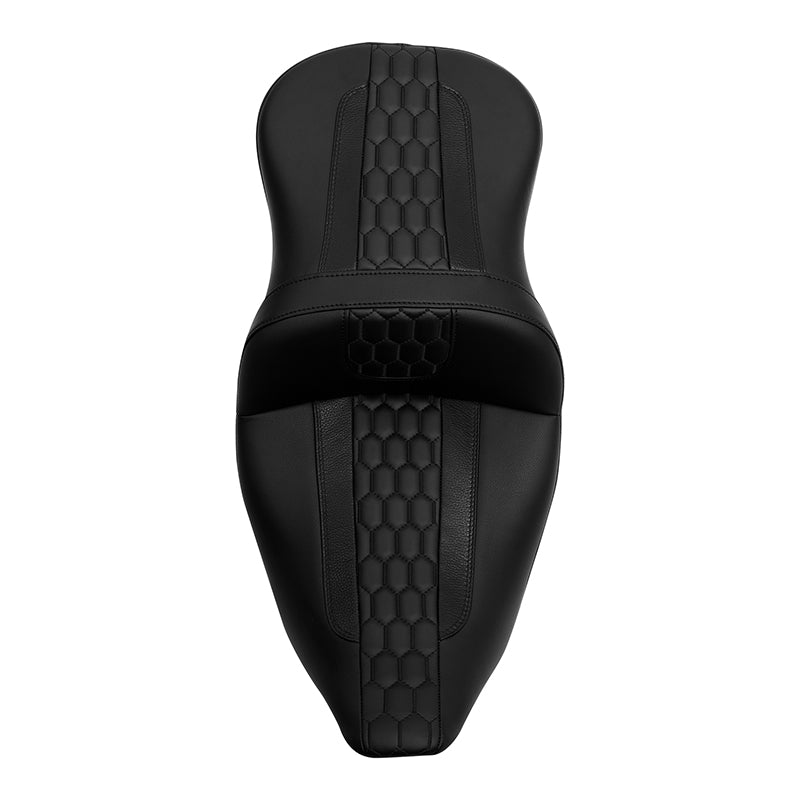 C.C. RIDER Touring Seat Driver Passenger Seat 2 Up Seat For FL Touring Road King Electra Glide Road Glide, 2009-2023