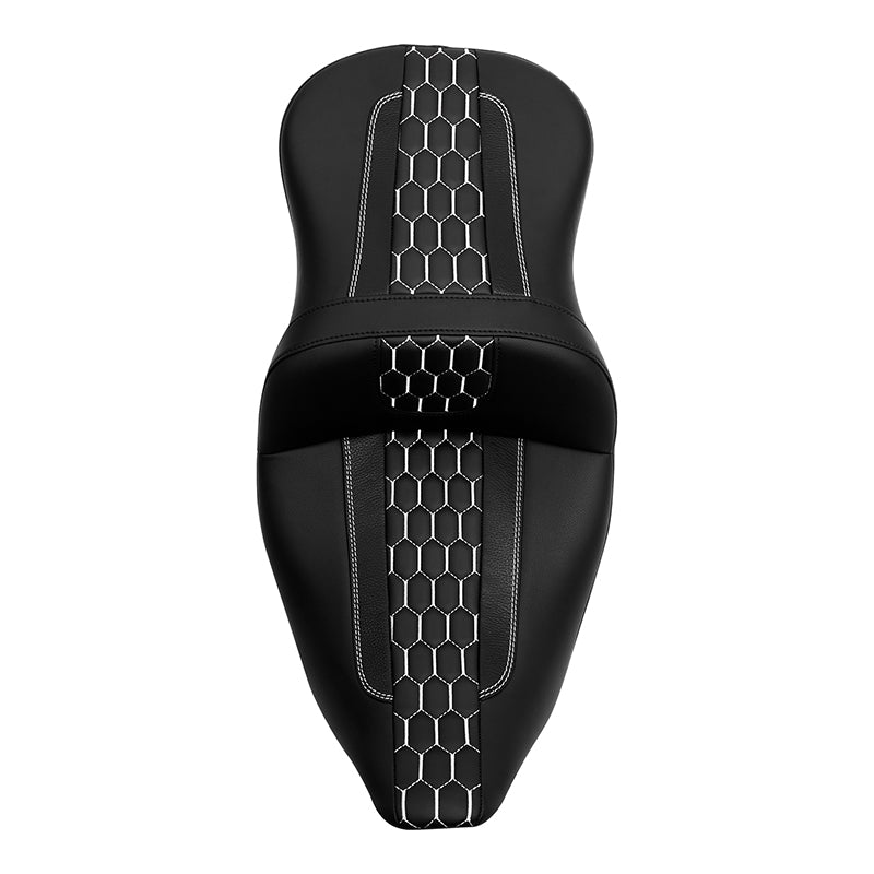 C.C. RIDER Touring Seat Driver Passenger Seat 2 Up Seat For FL Touring Road King Electra Glide Road Glide, 2009-2023