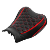 C.C. RIDER Z900 Front And Rear Red Honeycomb Seat Fit For Kawasaki Z900, 2017-2024