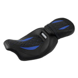 C.C. RIDER Touring Seat Two Piece 2 Up Seat Low Profile Driver Passenger Seat Custom For Road Glide Street Glide Road King, 2009-2023