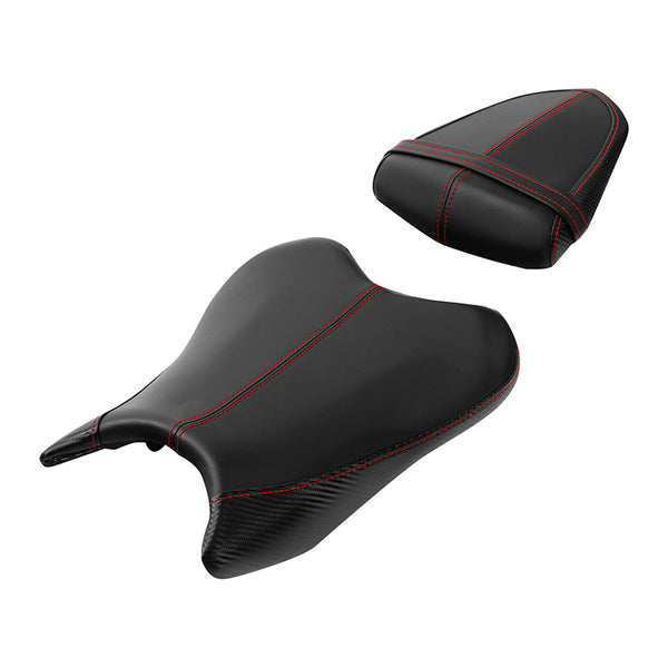 TCMT Black Front Rider Seat For Yamaha YZF R6 2008-2016 – Synthetic Leather, Direct Fit, 1-Yr Warranty