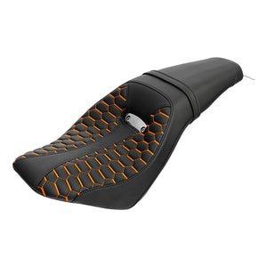 C.C. RIDER Indian Scout 2 Up Seat Driver Passenger Sport Seat Honeycomb Stitching For Indian Scout Sixty 100th Aniversary Scout ABS, 2015-2024