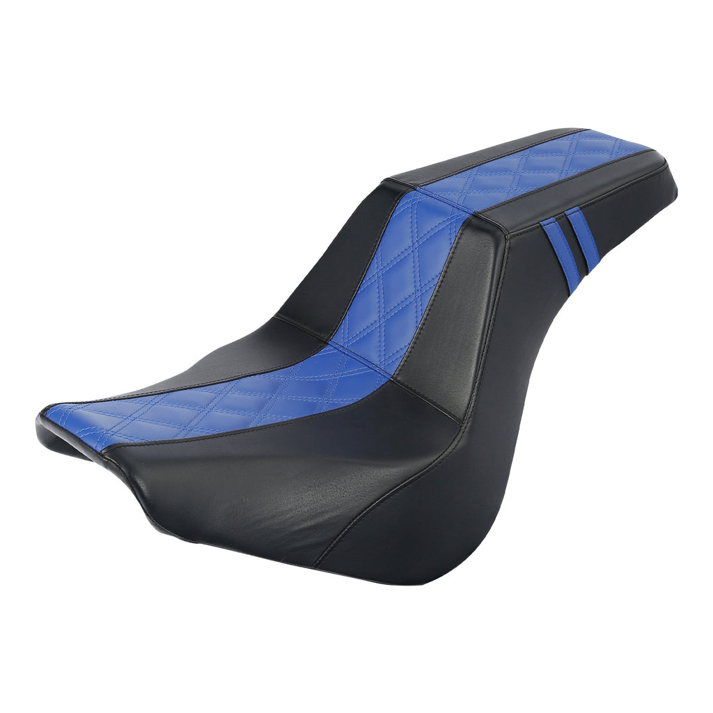 C.C. RIDER Softail Step Up Seat 2 up Seat Lattice Stitching For Softail Standard Street Bob FXBB Standard FXST, 2018-2025