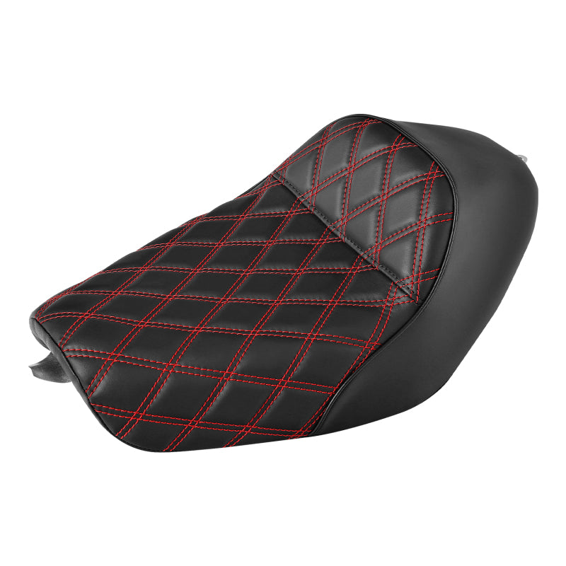 RIDER Harley Sportster Seat Café Racer Seat Diamond For Sportster Iron 883 Iron1200 XL883 XL1200, 2010-2023 Red