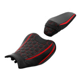 C.C. RIDER Z900 Front And Rear Red Honeycomb Seat Fit For Kawasaki Z900, 2017-2024