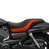 C.C. RIDER Street Seat 2 Up Seat Orange Stitching Seat For Street 500 750 XG500 XG750, 2015-2023