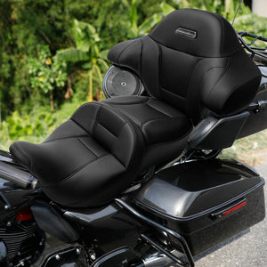C.C. RIDER King Passenger Backrest King Touring Pack Trunk Backrest For Touring Road Glide Electra Glide Street Glide Road King, 2014-2025