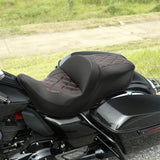 C.C. RIDER Touring Seat 2 Up Seat Driver Passenger Seat For Harley CVO Road Glide Electra Glide Street Glide Road King, 2009-2024