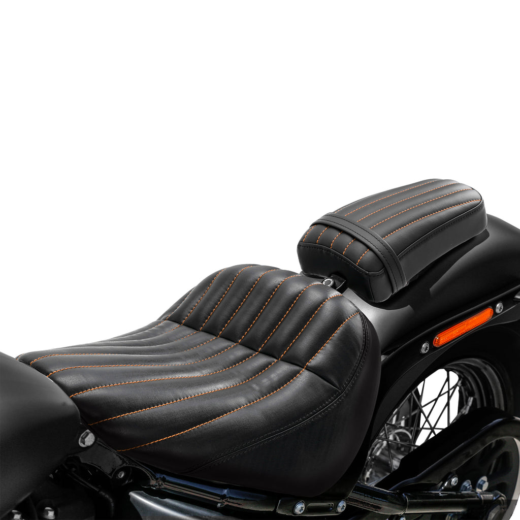 C.C. RIDER Softail Seat Driver And Passenger Seat 2 Up Seat For Street Bob Softail Standard FXBB FXST 2018-2024