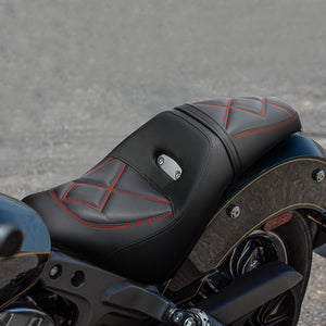 C.C. RIDER Indian Scout 2 Up Seat Driver Passenger Sport Seat For Indian Scout Sixty 100th Aniversary Scout ABS, 2015-2024