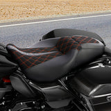 C.C. RIDER Touring Seat 2 up Seat Driver Passenger Seat Custom Motorcycle Seat For Harley Touring Street Glide Road Glide Electra Glide, 2008-2024