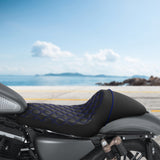 C.C. RIDER Sportster Seat Solo Seat 3.3 Gallon Tank Sportster Seat For Iron 883 Iron 1200 XL883 XL1200, 2004-2023