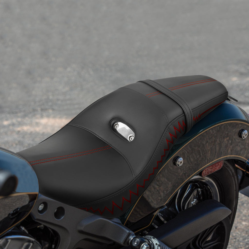 C.C. RIDER Indian Scout 2 Up Seat Driver Passenger Seat 2 Up Sport Seat For Indian Scout Sixty 100th Aniversary Scout ABS, 2015-2024