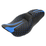 C.C. RIDER Touring Seat 2 up Seat Driver Passenger Seat For Harley Touring Street Glide Road Glide Electra Glide, 2008-2023