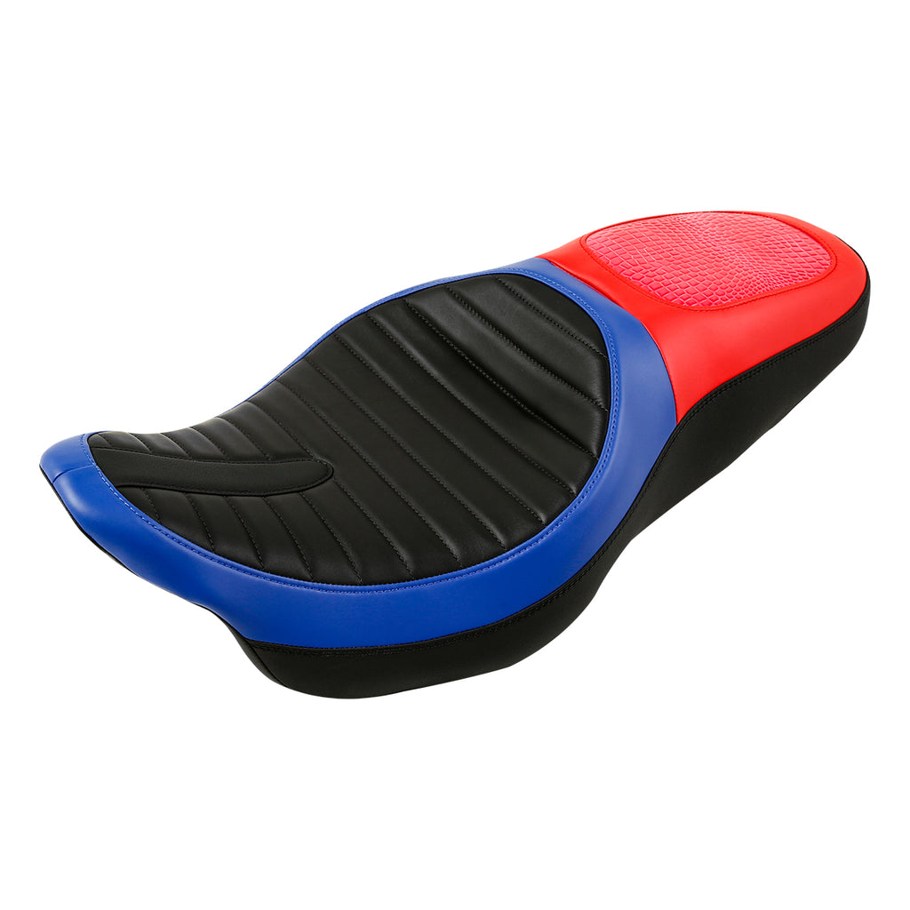 C.C. RIDER Touring Seat 2 up Seat Driver Passenger Seat Custom Seat For Harley Touring Street Glide Road Glide Electra Glide, 2008-2023