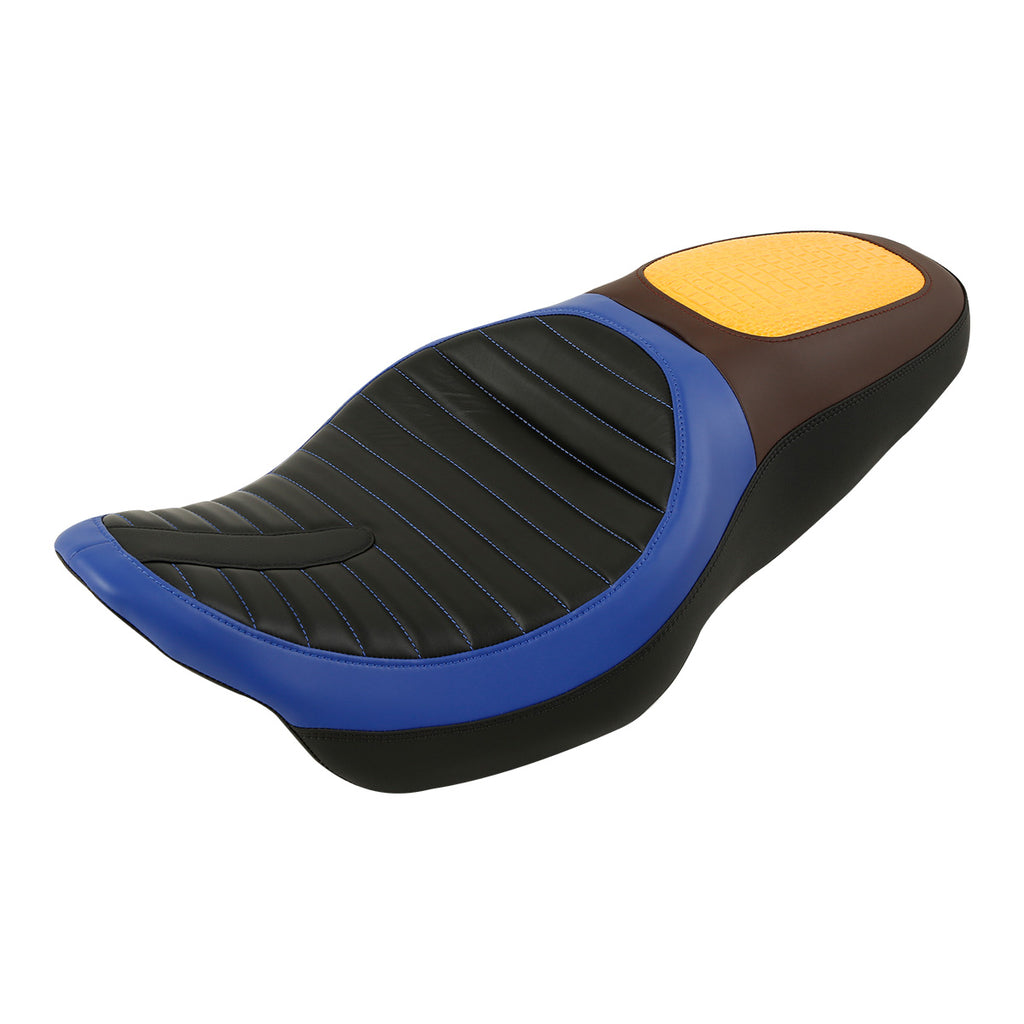 C.C. RIDER Touring Seat 2 up Seat Driver Passenger Seat Custom Seat For Harley Touring Street Glide Road Glide Electra Glide, 2008-2023